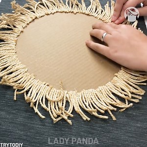 420K views · 2.1K reactions | Boho Home Decor on a Budget Made from Jute and Cardboard By: TryToDIY (youtube.com/channel/UCSMh0zF88G8STgTkyVNU5Sw/videos) | Lady Panda | Facebook