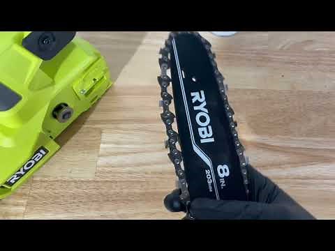 How To Replace Ryobi Chainsaw Chain or Pole Saw Bar & Replacement Blade Review