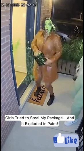 Girls Tried to Steal My Package… And It Exploded in Paint!