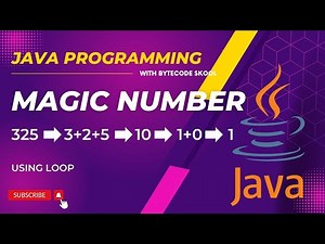 Magic Number in Java | Check whether given number is Magic number or not | Loop Programming