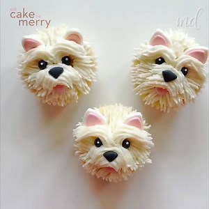 PUPPY CUP CAKES By: eatcakebemerry | MetDaan Cakes