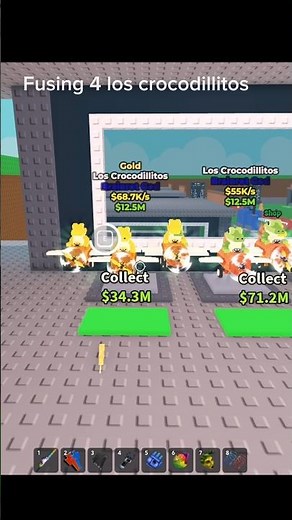 Fusing Four los crocodillitos 😲 #stealabrainrot