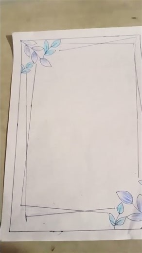 simple beautiful border design 🌷#art #drawing #