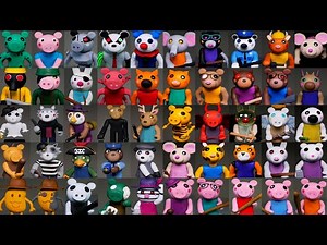 All the Roblox Piggy I've made so far... THEY ARE 50! ★ Polymer Clay Sculptures