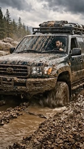 Land Cruiser vs. The Deep Mud! 🏔️🚙 #offroadusa