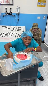 11K views · 243 reactions | The most beautiful proposal ever! NMO This solider returned home to propose to his girlfriend on her birthday! Her nursing friends came together to help him pull off the surprise! | Network Media Cares | Facebook