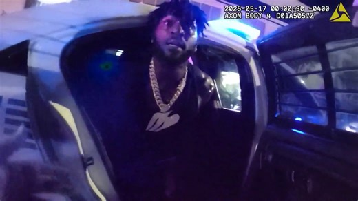 Bodycam shows Antonio Brown in handcuffs after allegedly shooting at Miami boxing event