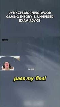 Jynxzi's Morning Wood Gaming Theory & Unhinged Exam Advice