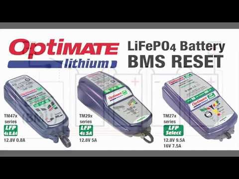OptiMate Lithium : BMS reset, Lithium (LiFePO4) batteries