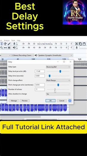 Delay Setting Audacity | Reverb Delay Songs | Reverb Songs | Audacty Tutorial Best Settings
