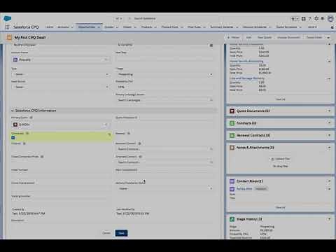Demo: CPQ Quote, Contract, Amendment & Renewals