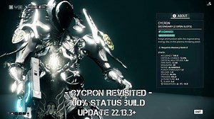 Warframe: Cycron Revisited after the rework 2018 - 100% Status build - Update 22.13.3+