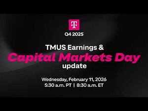 T-Mobile Q4 2025 Earnings and Capital Markets Day Update Livestream