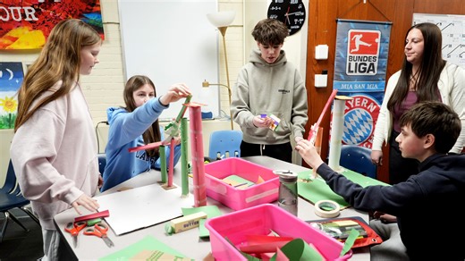 Pleasantville class uses physics concepts in roller coaster project
