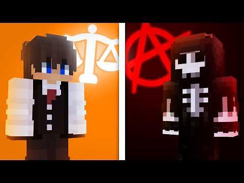 200 Players Simulate Law & Anarchy in Minecraft