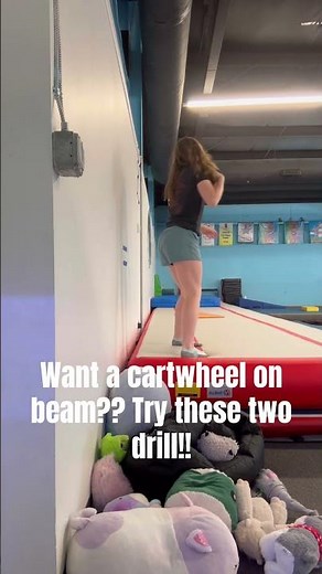 How to get a cartwheel on beam! #gymnast #gymnastics #foryou #drills #beam