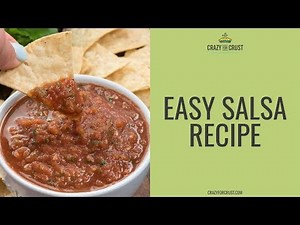 BEST Simple Salsa Recipe - Crazy for Crust