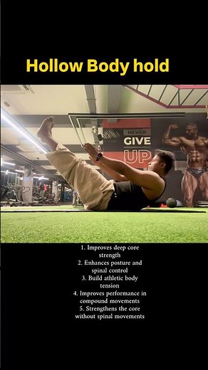 Hollow body hold | 6 pack abs workout | best workout for core strength