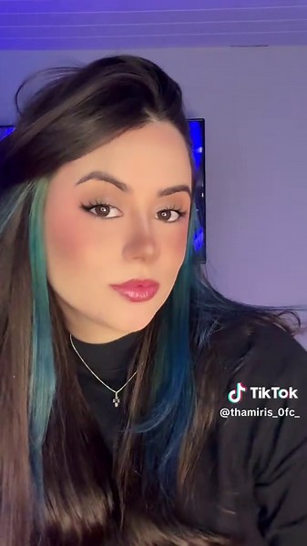 Eu amo esse azul 🥹💙#kamaleaocolor 💙#azul #blue #tonalizante