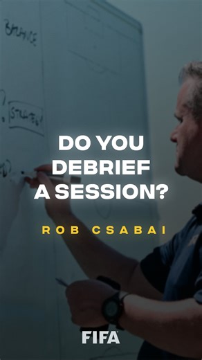 FIFA Training Centre on Instagram: "A good session ends with reflection. Debriefs help players connect training themes to match situations and give coaches insight into what’s truly been learned. Do you make time to debrief with your players - or move straight on to the next session?"