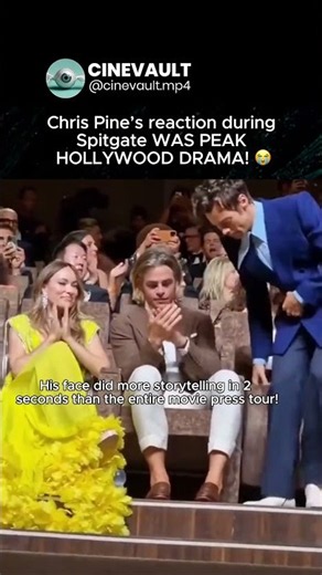 Chris Pine’s Face Reaction To Harry Styles Spitgate Is Still Hilarious! ✨😭 | #Shorts