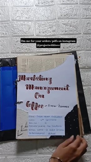 Class12 Business studies project on Marketing Management on Coffee #trending #viral #businessstudies