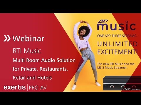 How to apply RTI Music as Multi Room Audio Solution for Private, Restaurants, Retail and Hotels