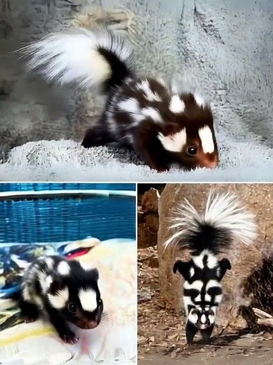 The Spotted Skunk: Small but Fearless #animals #cute