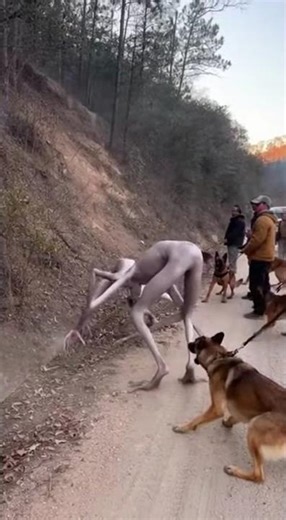 A Pale Figure Descends the Hill — And the Dogs Sense It First