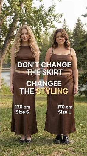 How to Style a Brown Satin Maxi Skirt Without Adding Bulk | Fall 2026 Outfit Tip #shorts #aunomay
