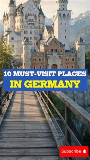Top 10 Must-Visit Places in Germany 🌍 (Details in Description)