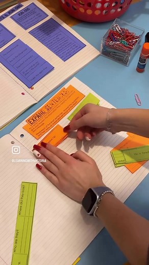 Expanding sentences!!✍🏼 Do you want your students to add MORE detail to their sentences? Create an interactive grammar notebook for them to work on!🩷 This is great for: ⭐️the beginning of a lesson as a minds-on activity ⭐️an addition to your lesson ⭐️a follow-up activity ⭐️an early finisher task I love using colourful paper to print the activities on to make them colourful and fun for my students!🤩🏳️‍🌈 Each of these short sentences offers a chance for students to expand the: 💭who 💭what 💭