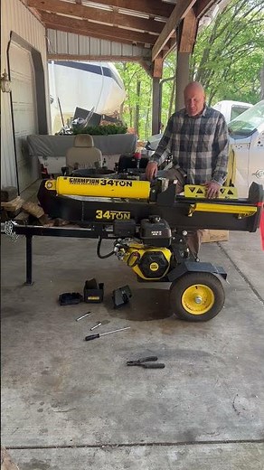 " Log Splitter" Hydraulic Ram 338CC Champion Engine #lawnmower #lawncare