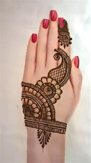 back hand mehndi design simple arabic #mehndi #hennadesign #newmahendi #mehandi
