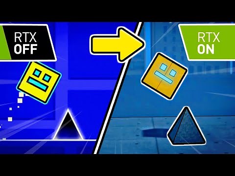 Hice GEOMETRY DASH pero RTX (y destruirá tu pc...)