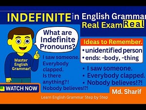 "Indefinite Pronouns in English Grammar | Learn with Real Examples!"