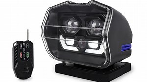 OVOVS High Brightness 360 Degree Rotate Remote Control LED Laser Spotlight Search Light for Boat Off-Road
