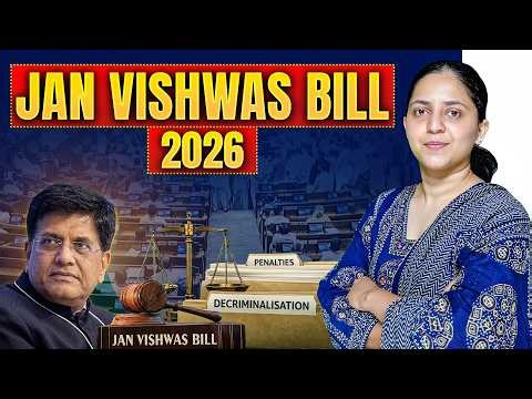 Jan Vishwas Bill 2026 Explained | Legal Reforms & Implications | UPSC Current Affairs 2026