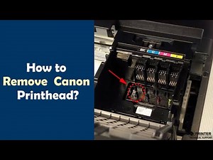 How to remove Canon Printer Printhead.