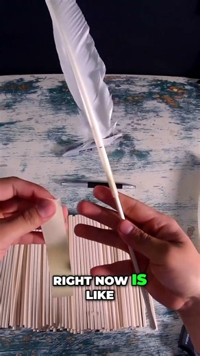 Feather Stabilization with Masking Tape: Bustle Making #shorts