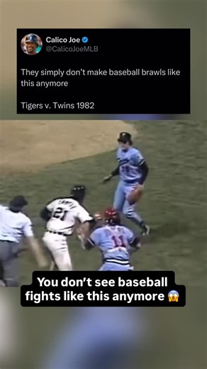 Joshua Shiffman on Instagram: "This baseball fight from 1982 ended with a player being carted off the field with injury. You don’t see these kind of intense baseball fights like this anymore 😬 - Follow (@js9innings) for insane baseball content⬅️ - Use BRUCE BOLT code “JS9” for an exclusive offer on your next order for the best baseball equipment and accessories ⚡️ - Via - (@mlb) - #baseball #mlb #fight"