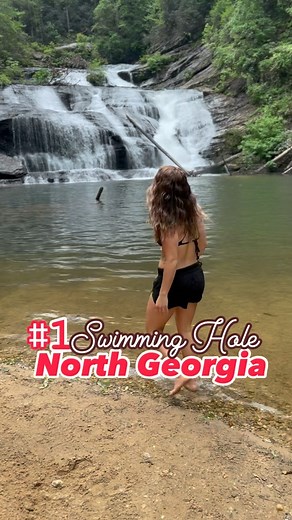 North Georgia’s #1 Swimming Hole is not an easy hike… but it’s BEAUTIFUL! Do you agree with this being the most beautiful swimming hole in Georgia?! ‼️Take some Friends but please, LEAVE NO TRACE. #lnt | Georgia Hikes