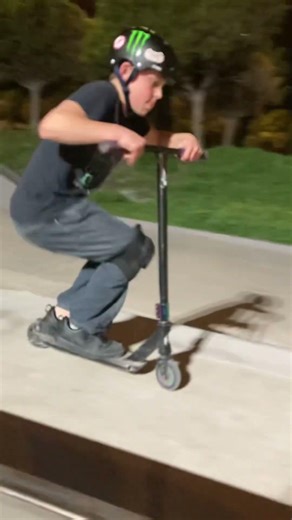 Scooter tricks) barspin on razor at the end