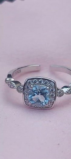 Genuine Topaz (Pukhraj) 925 Sterling Silver Ring ✨