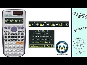 How to solve cubic equations using calculator| Solution of cubical Equation using Calculator