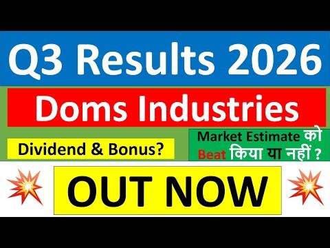 Doms Industries q3 results 2026 | Doms Industries results today | Doms Industries Share News today