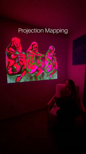 Bringing my painting to life with projection mapping in Adobe After Effects. From corner pin to final glow, this is the moment it comes alive. Watch the tutorial on @Adobe Video TikTok #adobepartner