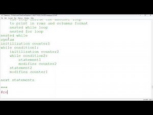 nested loops in python |nested while |nested for|#svcodeacademy #nestedloop #nestedforloop