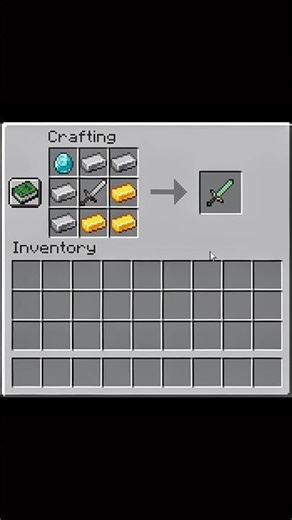 crafting action sword moment #minecraft #shorts #youtube