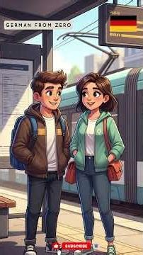 🇩🇪 Learn German with Dialogues (German → English) | A1–A2 Beginners | Transit Dialogues #learngerman